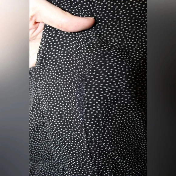 Women’s Abercrombie & Fitch Mini Polka Dot Wrap Summer Sheer Sleeve Dress Small - Picture 15 of 16